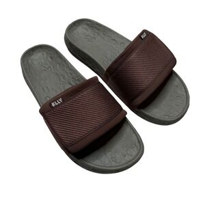 KLLY Apollo Slide Sandals Brown Grey Carafe Adjustable Strap Mens Size 11